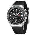 Finnbangos Sport Wrist Watch (Chronograph/Waterproof/Luminous/Calendar) Silicon Band Fashion Casual Watches for Men