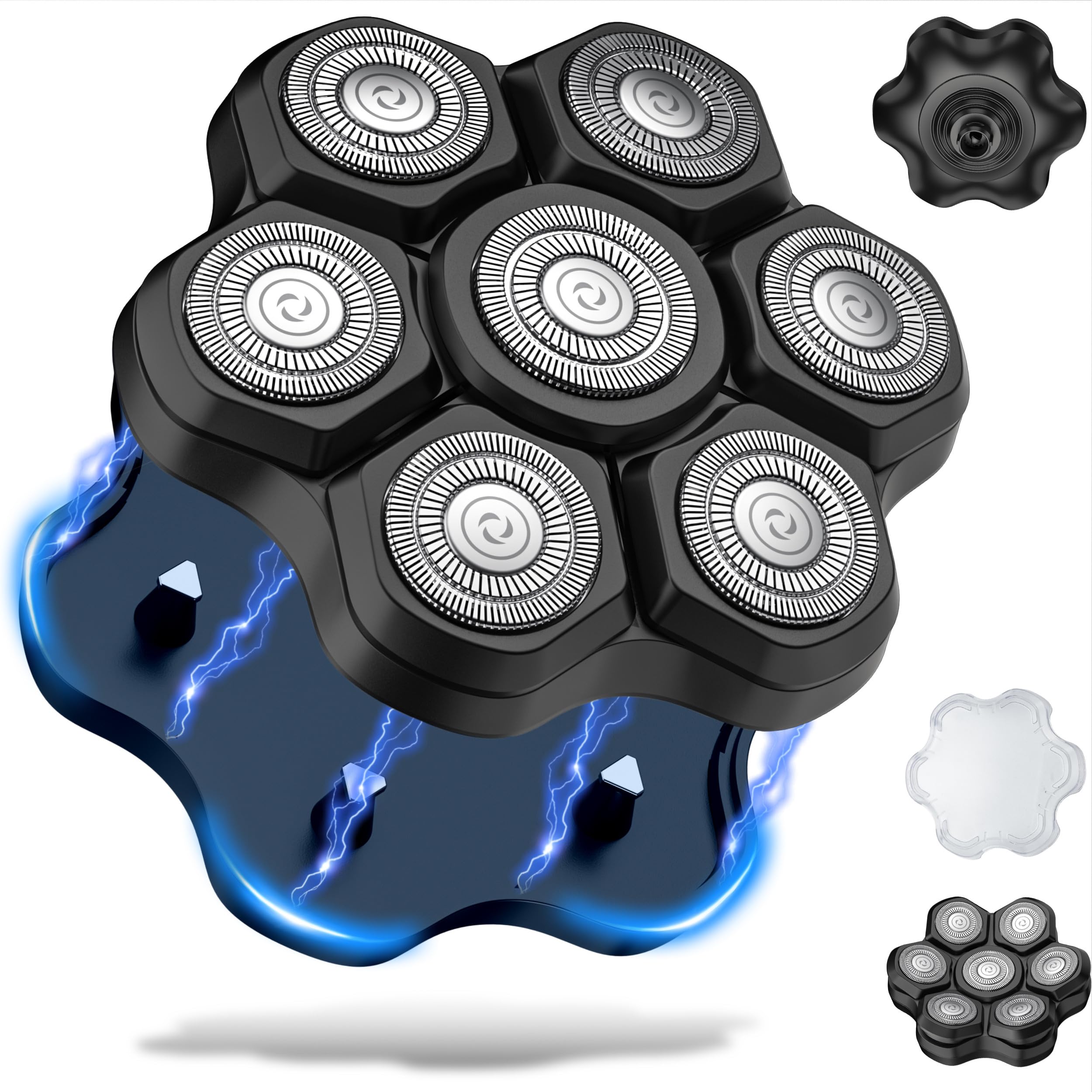 Wet & Dry Rechargeable Head Shaver with 7 Floating Head Design