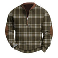 Mens Sweatshirts Cotton Substantial Clothing Vintage Knit Print Mens Fleece Jacket With Zipper Pullover Mens Jackets Lightweight Dressy Dark Green Xl