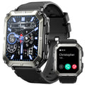 Mens Military Smart Watch Bluetooth Call(Answer/Make Call) Mens Watches Christmas/Birthday Gifts for Men Military Rugged Smart Watches HD Touch Screen Fitness Watch for Android iOS Activities Tracker